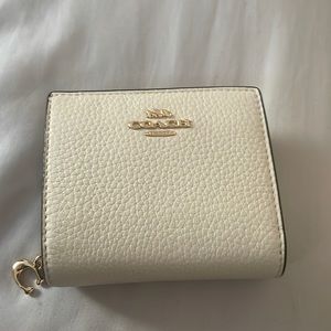 Coach cream wallet